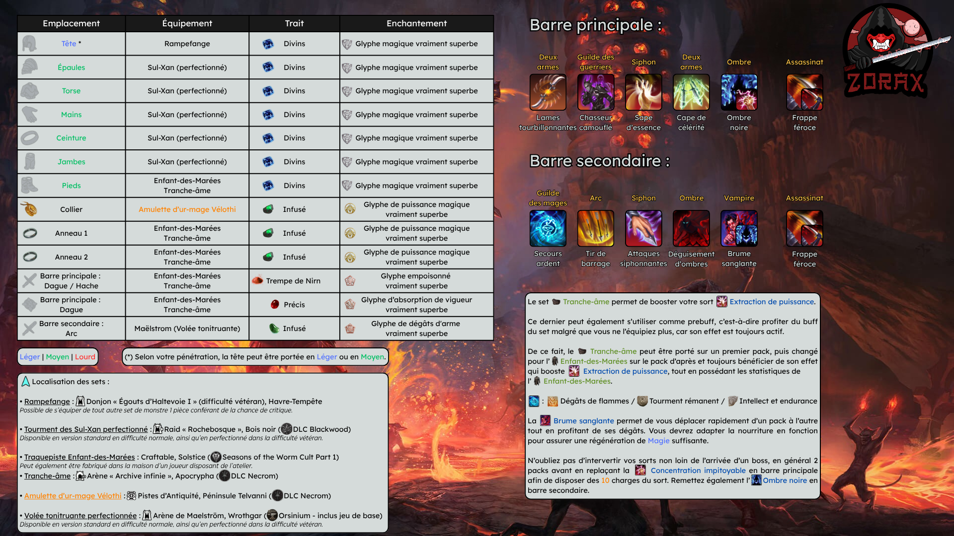 Build Trash Arc Pur Lame noire Magie Vampire DPS PvE U50