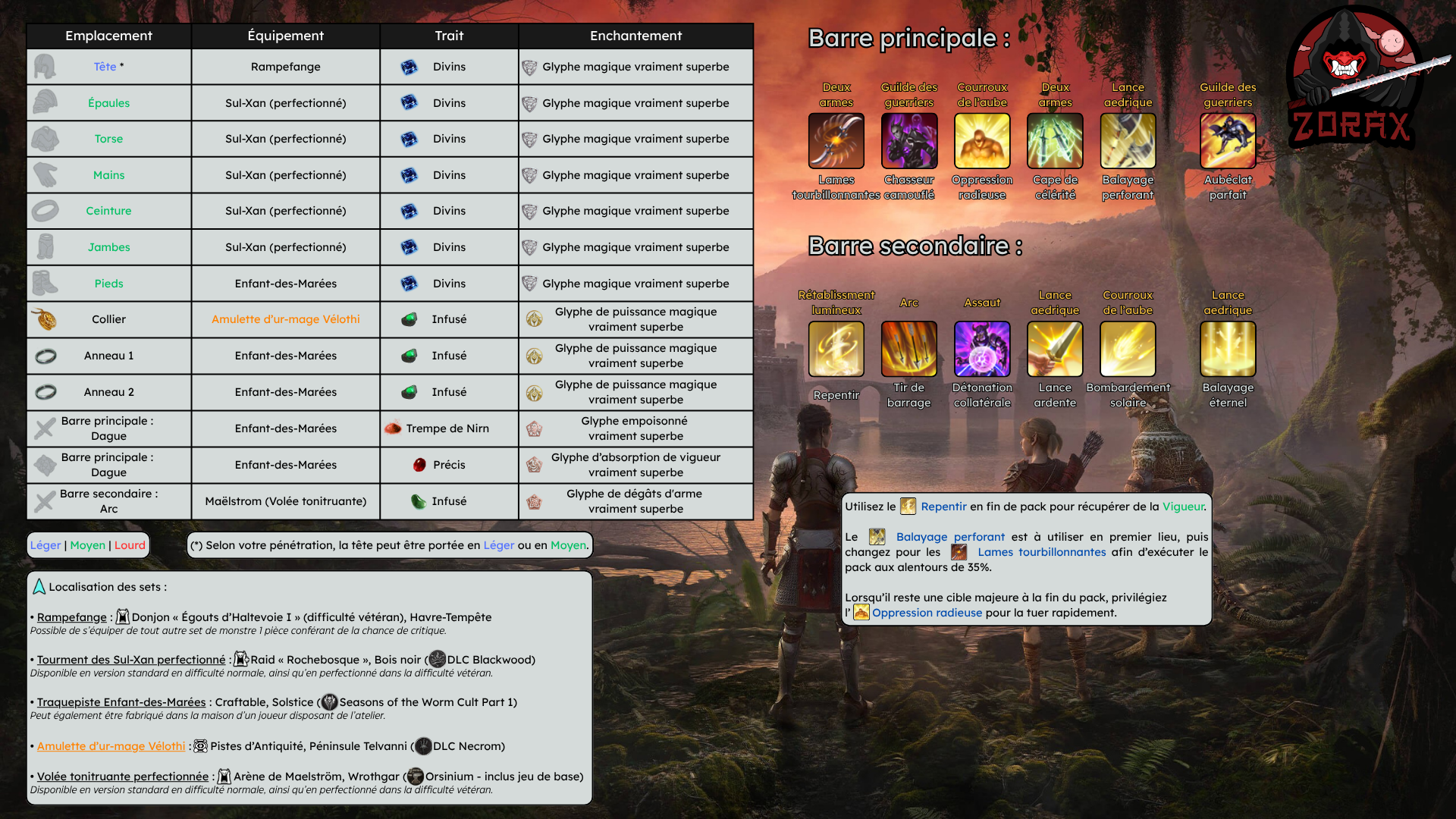Build Trash Arc Pur Templier Magie DPS PvE U50