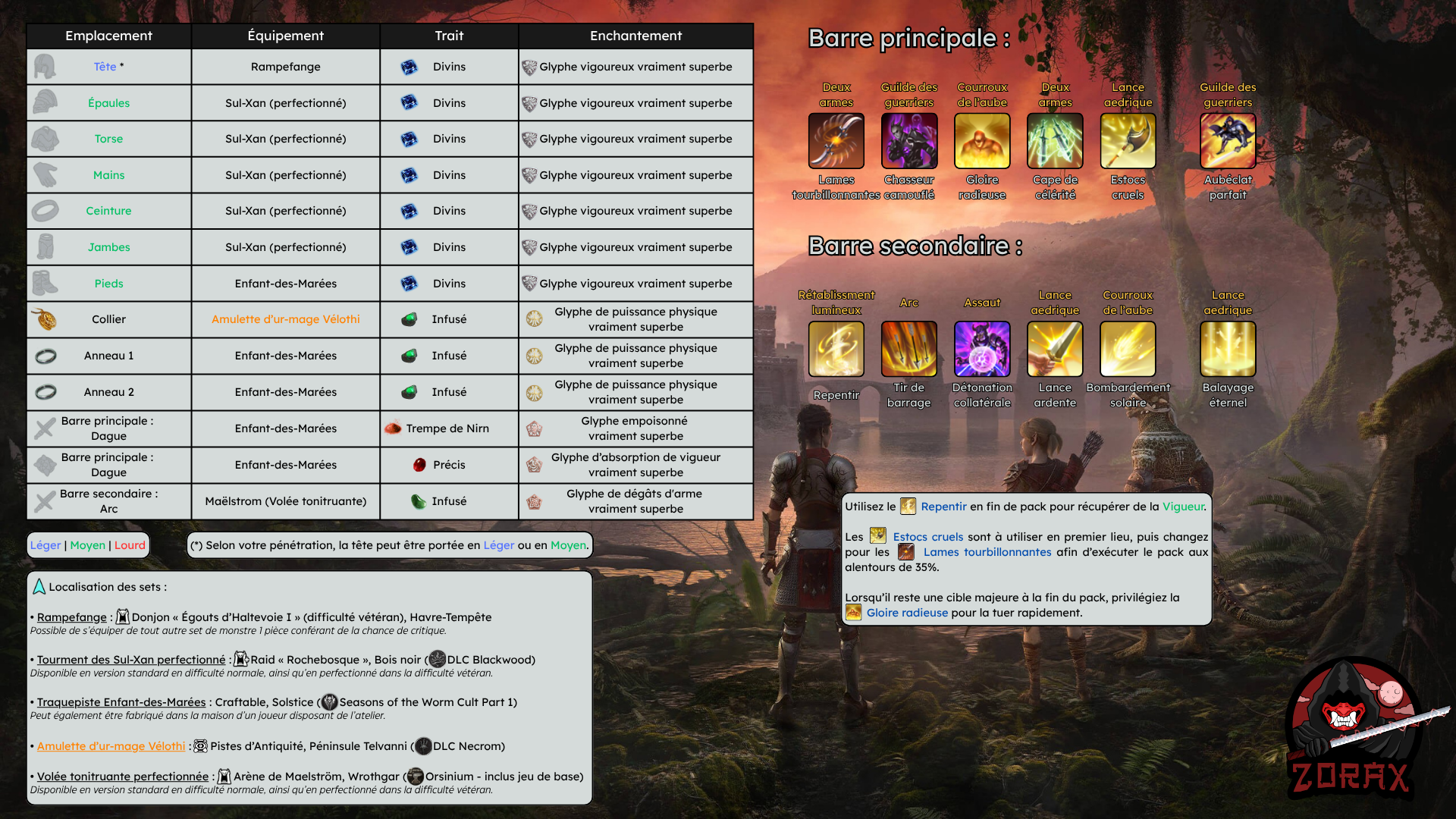 Build Trash Arc Pur Templier Vigueur DPS PvE U50